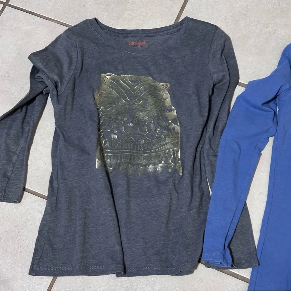 Cat & Jack, Old Navy, Wonder‎ Nation Girls Kids Long Sleeve Shirts size M (7/8).